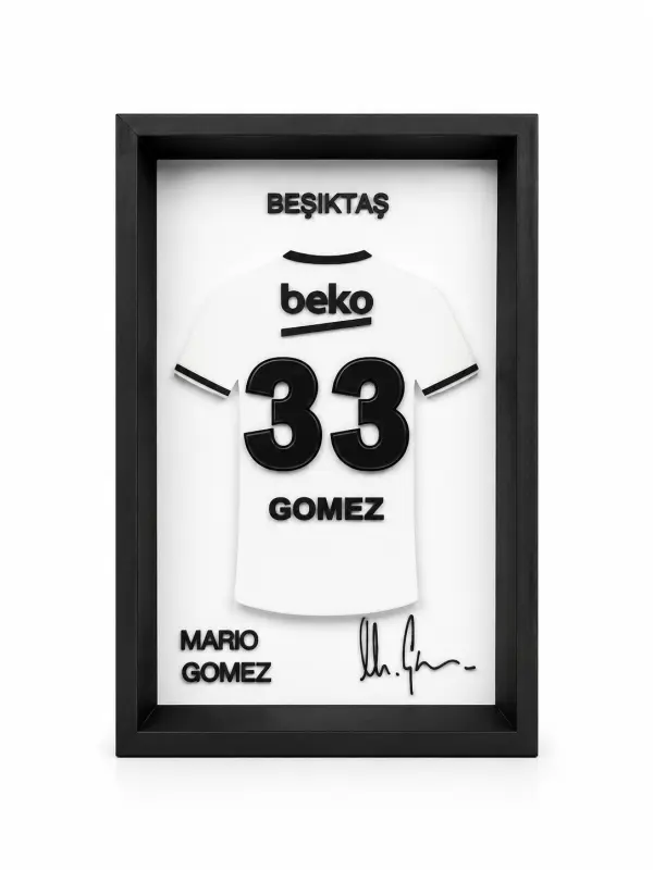 Beşiktaş  Mario Gomez İmzalı  forma çerçevesi 1