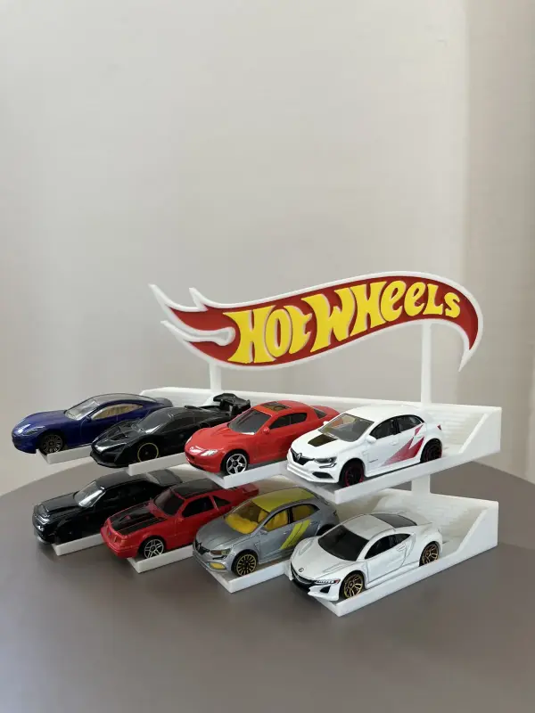 hotwheels 1/64 Ölçek Model Araç Standı 8  Araçlık Koleksiyon Sergileme Rafı 1