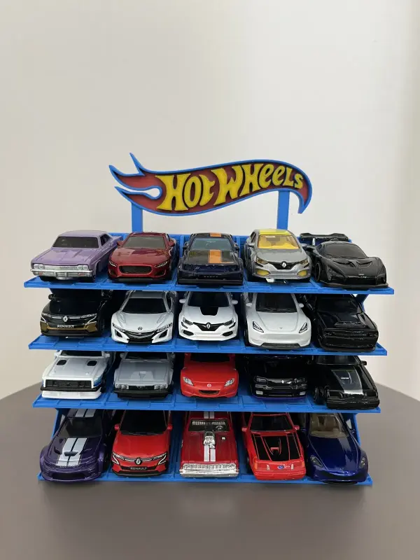hotwheels 1/64 Ölçek Model Araç Standı 20 Araçlık Koleksiyon Sergileme Rafı 1