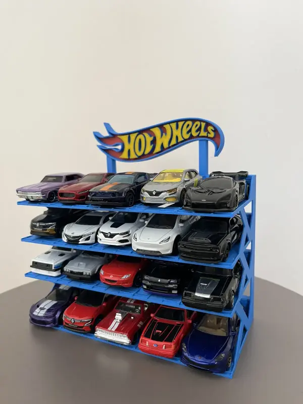 hotwheels 1/64 Ölçek Model Araç Standı 20 Araçlık Koleksiyon Sergileme Rafı 3