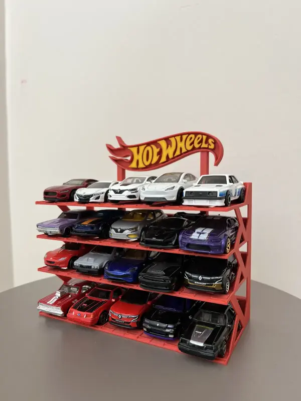 hotwheels 1/64 Ölçek Model Araç Standı 20 Araçlık Koleksiyon Sergileme Rafı 3