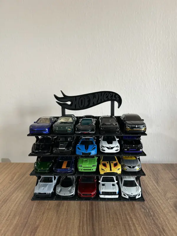 hotwheels 1/64 Ölçek Model Araç Standı 20 Araçlık Koleksiyon Sergileme Rafı 1