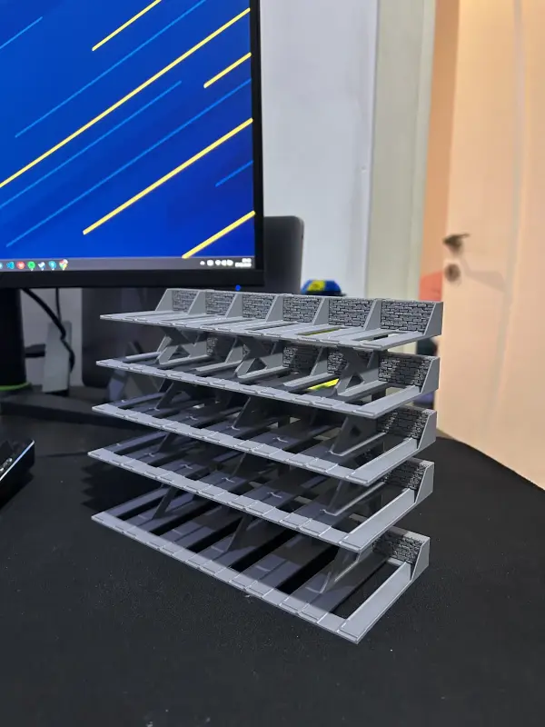hotwheels 1/64 Ölçek Model Araç Standı 20 Araçlık Koleksiyon Sergileme Rafı