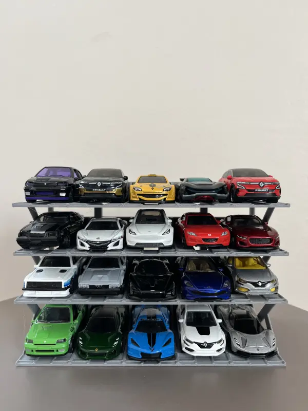 hotwheels 1/64 Ölçek Model Araç Standı 20 Araçlık Koleksiyon Sergileme Rafı 1