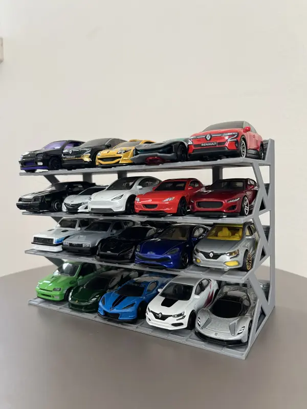 hotwheels 1/64 Ölçek Model Araç Standı 20 Araçlık Koleksiyon Sergileme Rafı 3