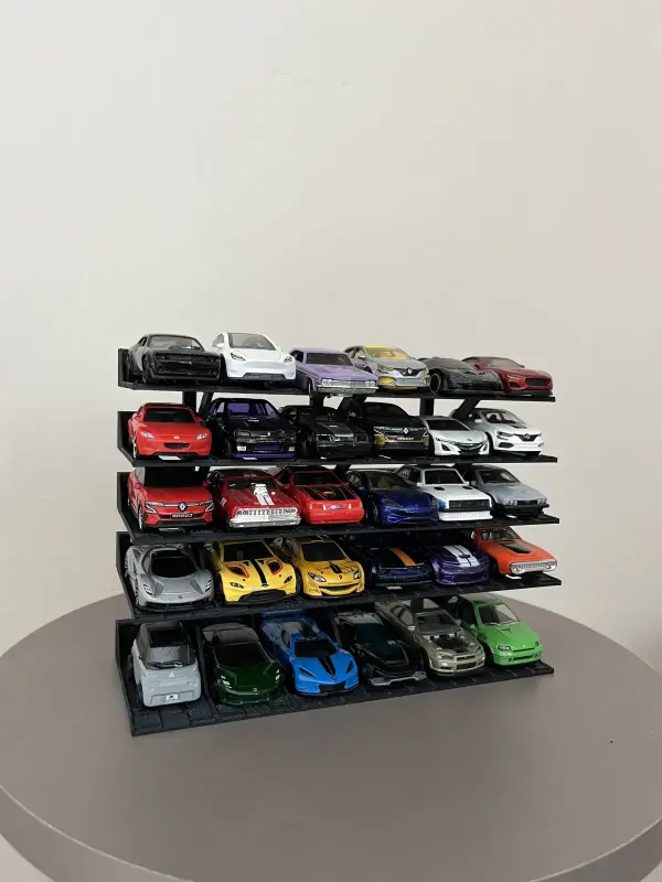 hotwheels 1/64 Ölçek Model Araç Standı 30 Araçlık Koleksiyon Sergileme Rafı 3