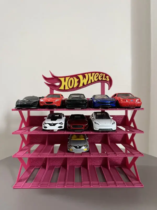 hotwheels 1/64 Ölçek Model Araç Standı 10 Araçlık Koleksiyon Sergileme Rafı 1