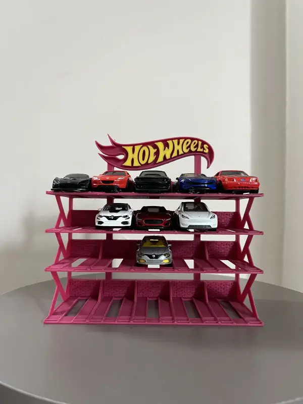 hotwheels 1/64 Ölçek Model Araç Standı 10 Araçlık Koleksiyon Sergileme Rafı 2