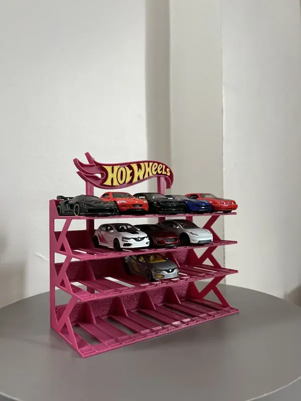 hotwheels 1/64 Ölçek Model Araç Standı 10 Araçlık Koleksiyon Sergileme Rafı 3