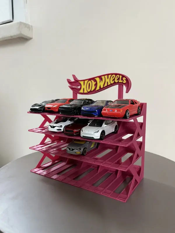 hotwheels 1/64 Ölçek Model Araç Standı 10 Araçlık Koleksiyon Sergileme Rafı 4