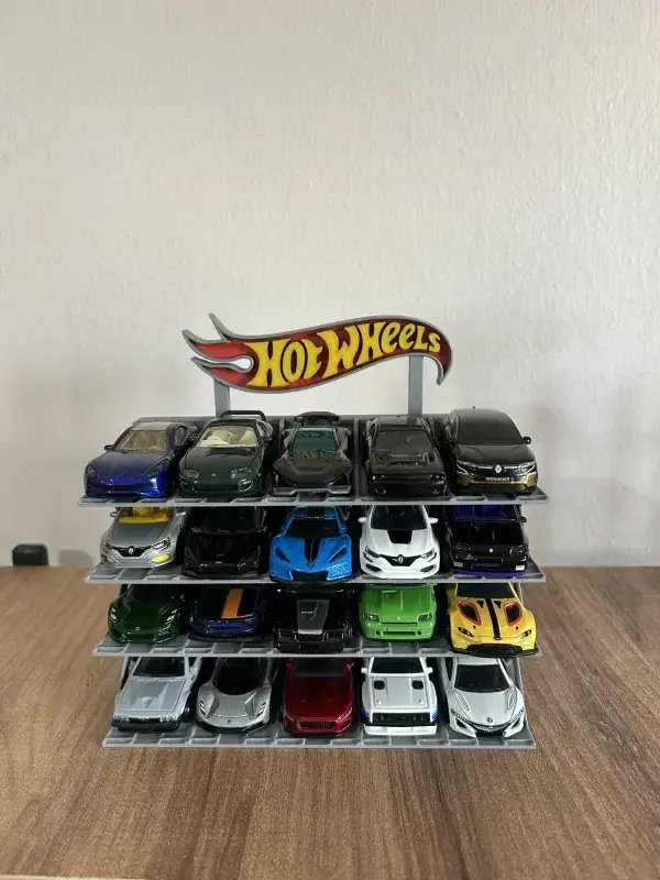 hotwheels 1/64 Ölçek Model Araç Standı 20 Araçlık Koleksiyon Sergileme Rafı(KİŞİSEL) 1