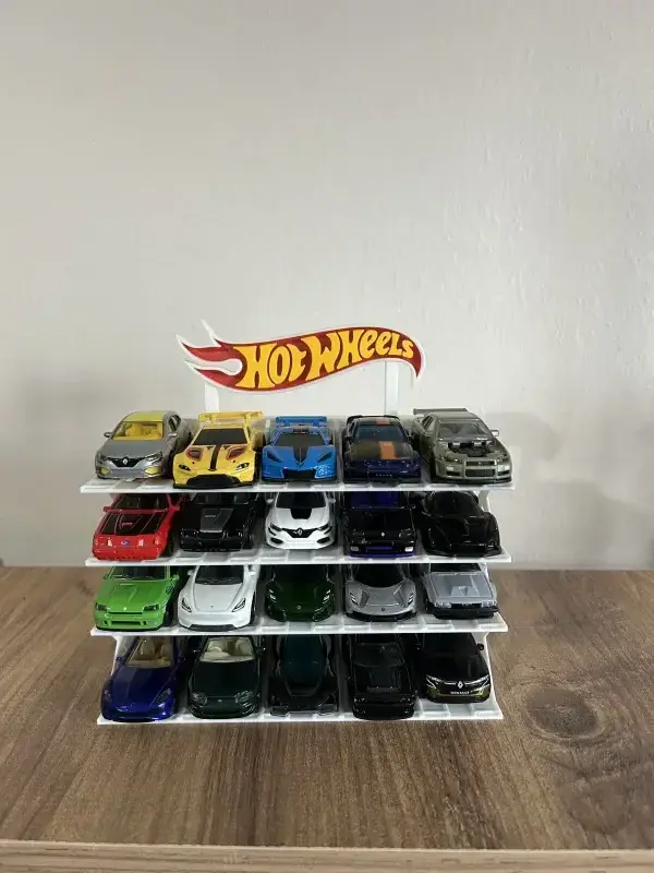 hotwheels 1/64 Ölçek Model Araç Standı 14 Araçlık Koleksiyon Sergileme Rafı