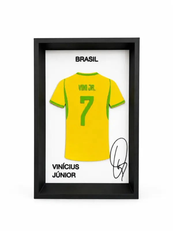 Vinícius Júnior 3D Çerçeveli Forma Tablo 1
