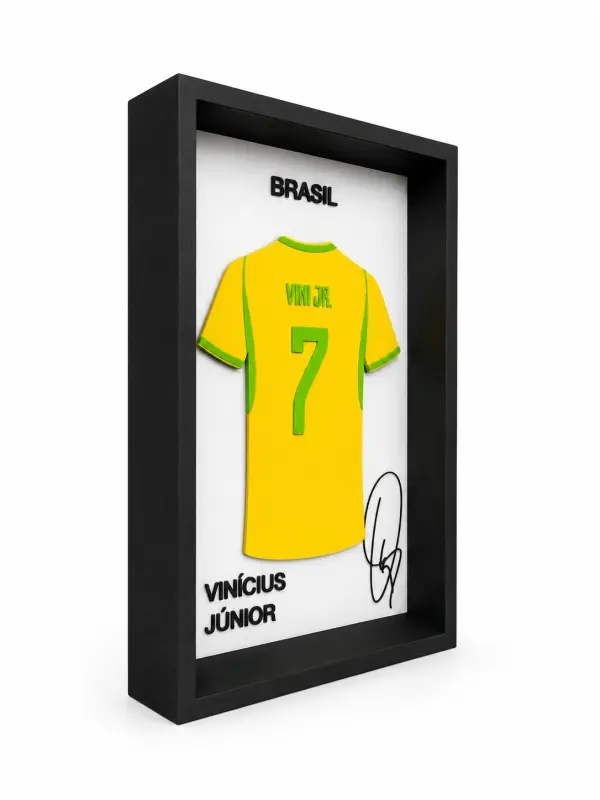 Vinícius Júnior 3D Çerçeveli Forma Tablo 2