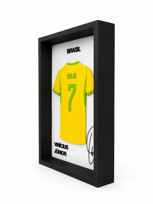 Vinícius Júnior 3D Çerçeveli Forma Tablo 3