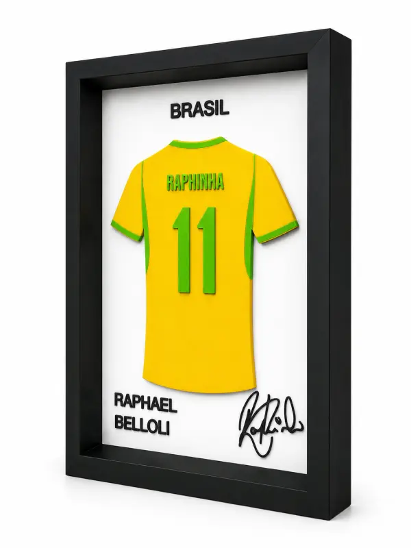 Raphael  Belloli 3D Çerçeveli Forma Tablo 3