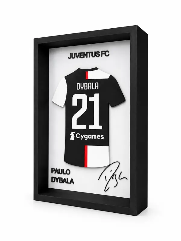 Paulo Dybala 3D Çerçeveli Forma Tablo 3