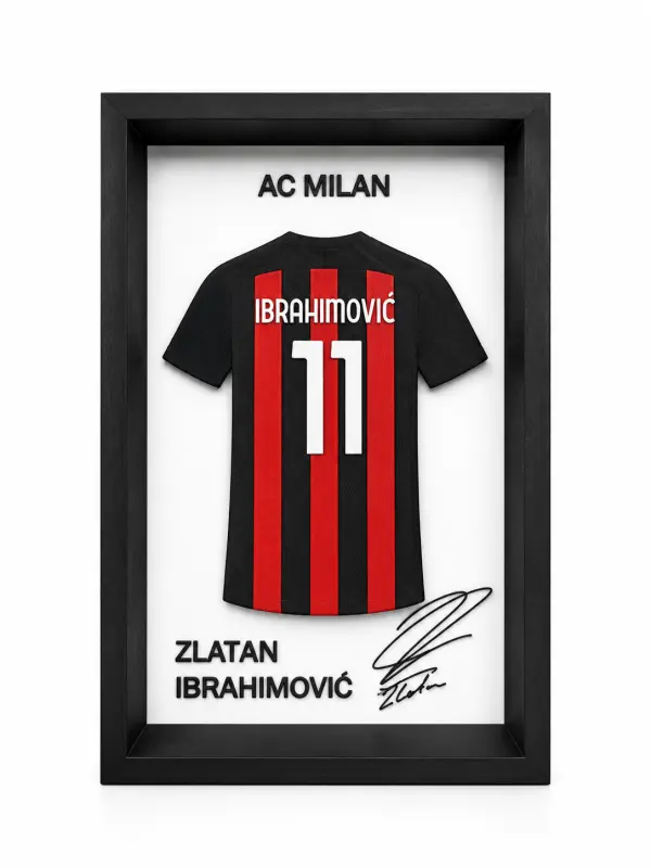 Zlatan Ibrahimović 3D Çerçeveli Forma Tablo 1