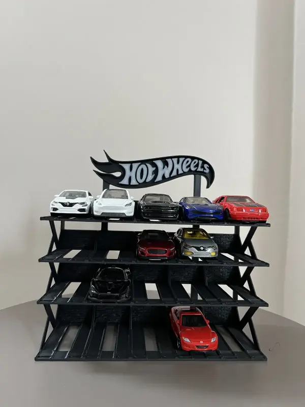 hotwheels 1/64 Ölçek Model Araç Standı 20 Araçlık Koleksiyon Sergileme Rafı 1