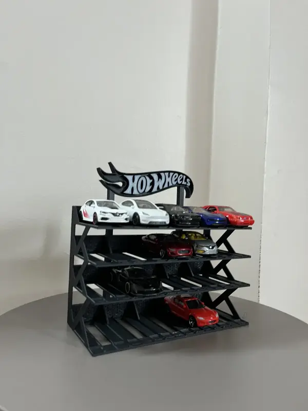 hotwheels 1/64 Ölçek Model Araç Standı 20 Araçlık Koleksiyon Sergileme Rafı 2