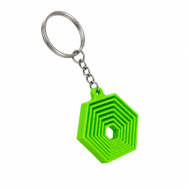 Geometrik Altıgen Fidget Anahtarlık 2