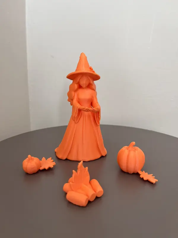 Sonbahar Cadısı 3D Dekoratif Figür 2