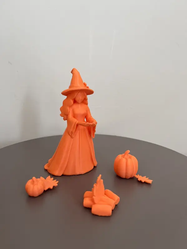 Sonbahar Cadısı 3D Dekoratif Figür 3