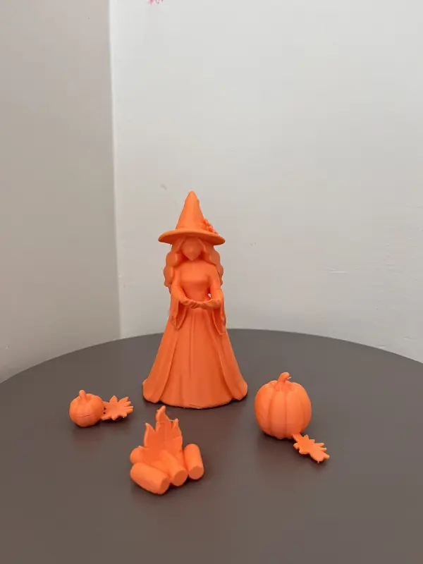 Sonbahar Cadısı 3D Dekoratif Figür 5