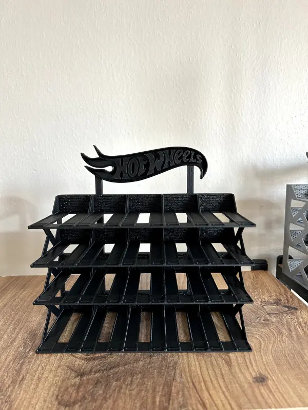 20 Araçlık Hotwheels Stand Siyah - Görsel 1