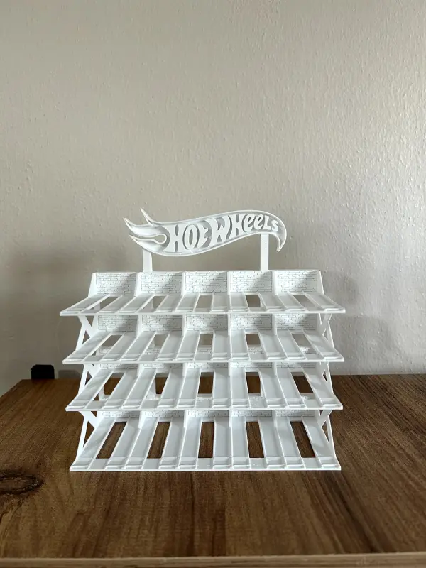 20 Araçlık Hotwheels Stand Beyaz - Görsel 1