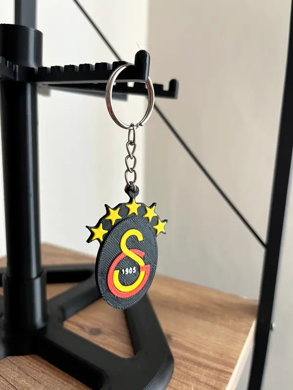 Siyah Galatasaray Logolu Anahtarlık - Görsel 1
