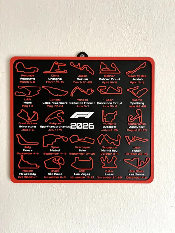 F1 2026 Pist Takvimi Tablosu - Görsel 2