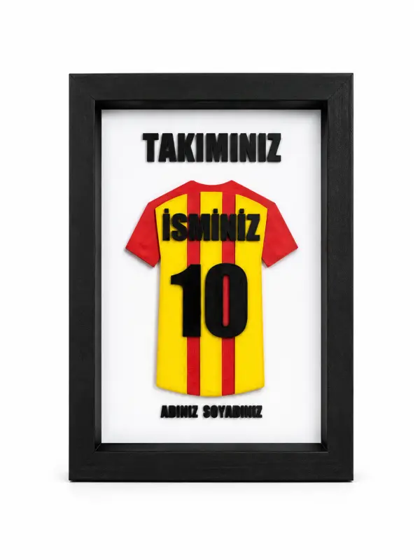 Kişiye Özel Futbol Forma Çerçevesi 1