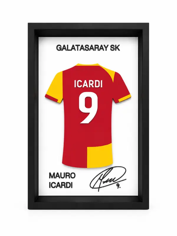 Galatasaray Mauro Icardi İmzalı Forma Çerçevesi 1