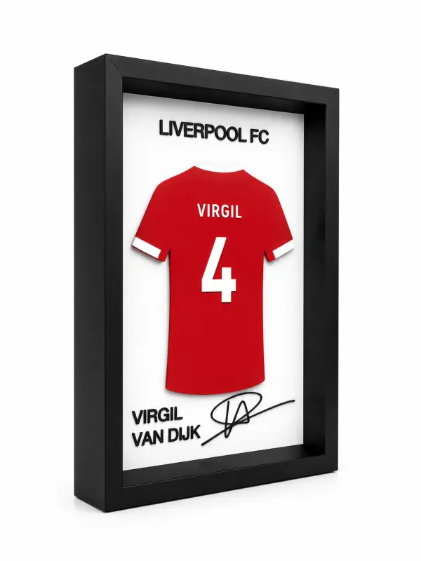 Liverpool Virgil Van Dijk İmzalı Forma Çerçevesi 2