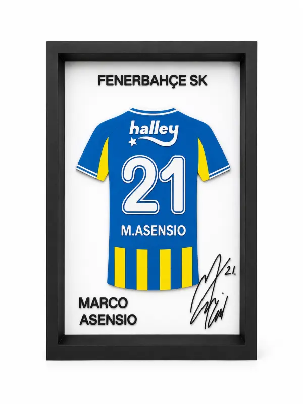 Fenerbahçe Marco Asensio İmzalı Forma Çerçevesi 1