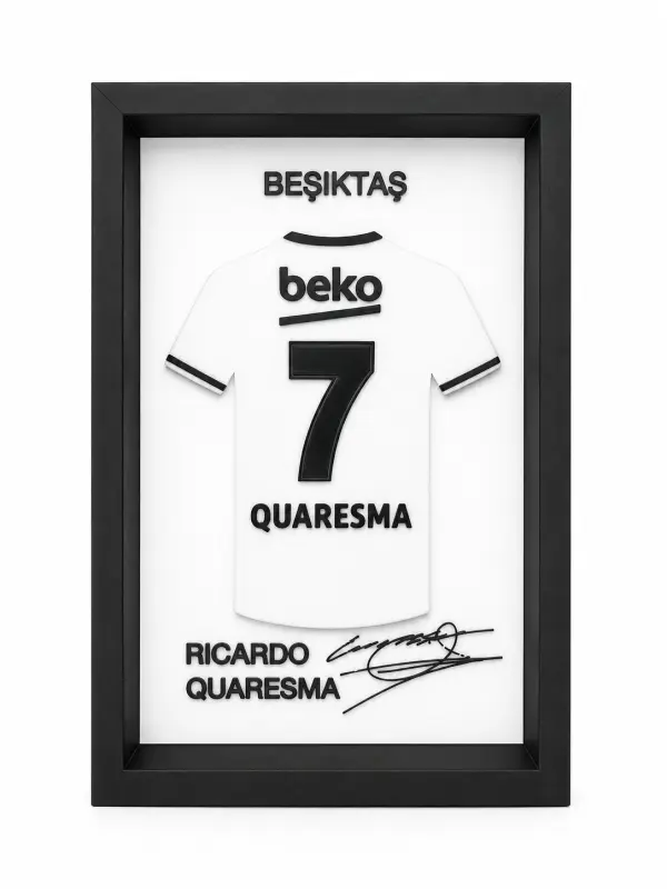 Beşiktaş Ricardo Quaresma İmzalı Forma Çerçevesi 1